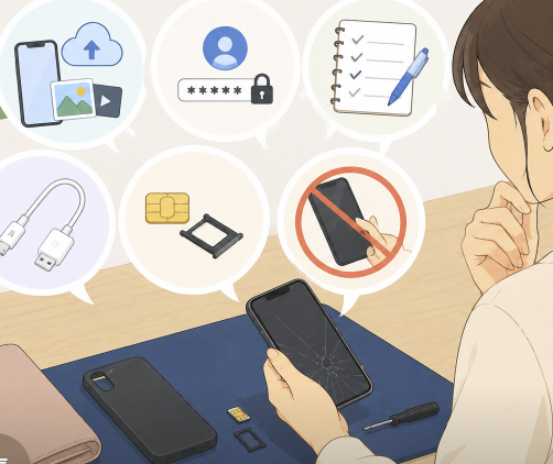 修理前に何をすればいい？スマホ修理で確認したいポイント